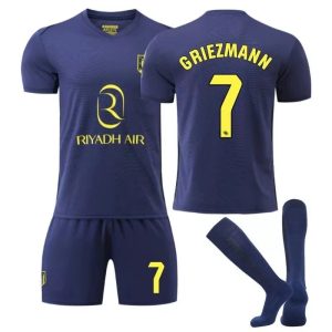 Atletico Madrid Away Short Sleeve Kids Football Kit Set