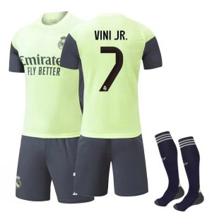 Real Madrid Training Short Sleeve Kids Football Kit Set