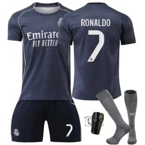 Real Madrid Away Short Sleeve Kids Football Kit Set