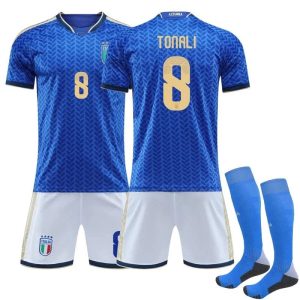 Italy Special Edition Short Sleeve Kids Football Kit Set